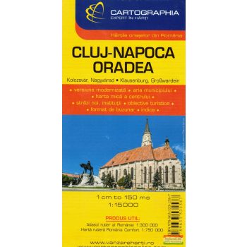 Kolozsvár, Nagyvárad várostérkép 1 : 15 000