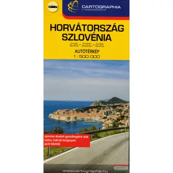 Horvátország, Szlovénia keményborítós térkép