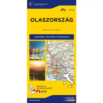 Olaszország térkép 1:800.000