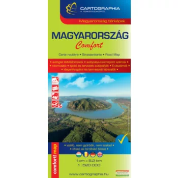 Magyarország Comfort térkép (laminált) 1:520000