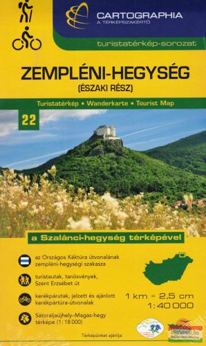 Zempléni-hegység (északi rész) turistatérkép 1:40000
