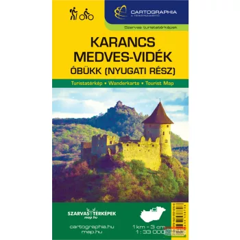   Karancs, Medves-vidék, Óbükk (nyugati rész) turistatérkép 1:33 000