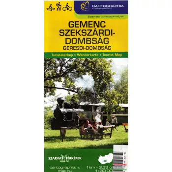 Gemenc, Szekszárdi-dombság, Geresdi-dombság 1:30000