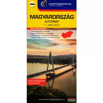 Magyarország autótérkép extra 1:450 000