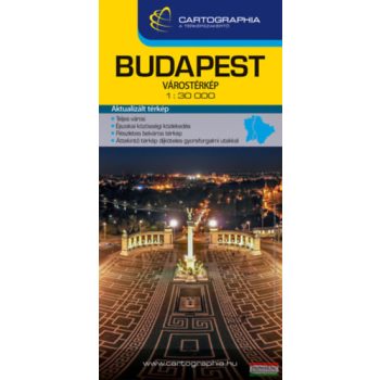 Budapest várostérkép 1:30 000