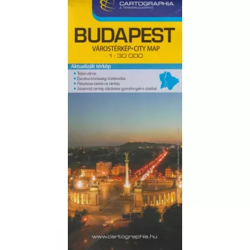 Budapest várostérkép 1:30 000