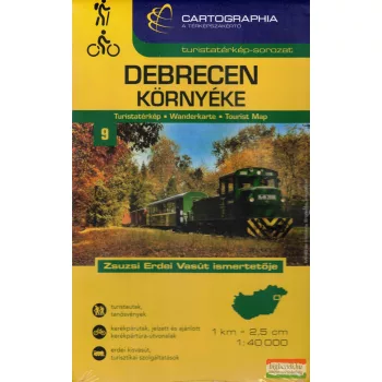 Debrecen környéke turistatérkép 1:40000