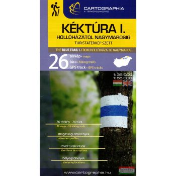   Kéktúra I. turistatérkép szett (Északi-középhegység) - (Hollóháza - Nagymaros)