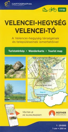 Velencei-hegység, Velencei-tó turistatérkép [TT19] 1:25000