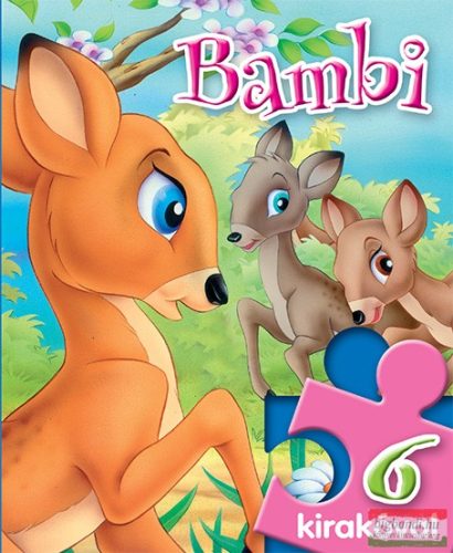 Mesés kirakók - Bambi - 6 kirakóval