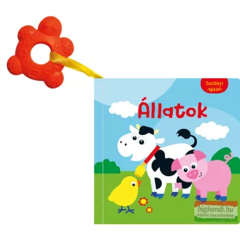 Textilkönyv rágókával - Állatok 