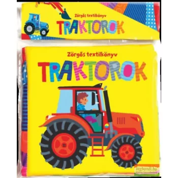 Zörgős textilkönyv - Traktorok
