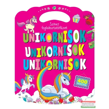 Színes foglalkoztatófüzet unikornisokkal