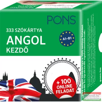   PONS - Szókártyák -  Angol kezdő plusz 100 online feladat