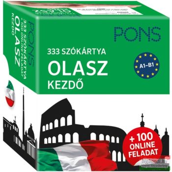 PONS 333 szókártya Olasz kezdő plusz 100 online feladat