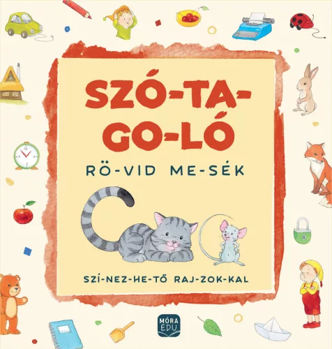 Szótagoló - Rövid mesék - színezhető rajzokkal
