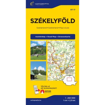 Székelyföld autótérkép 1:250000