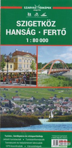Szigetköz, Hanság-Fertő kerékpáros-, vizisport- és turistatérkép 1:80000