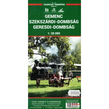   Szekszárdi-dombság - Geresdi-dombság - Gemenc turistatérkép 1:30000