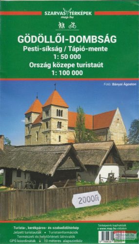 Gödöllői-dombság turistatérkép (+ Ország közepe turistaút 1:100.000 )