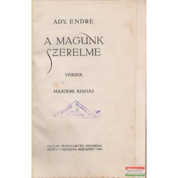 Ady Endre - A magunk szerelme