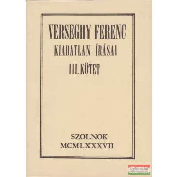 Verseghy Ferenc kiadatlan írásai