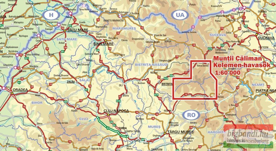 Kelemen-havasok turistatérkép 1:60000