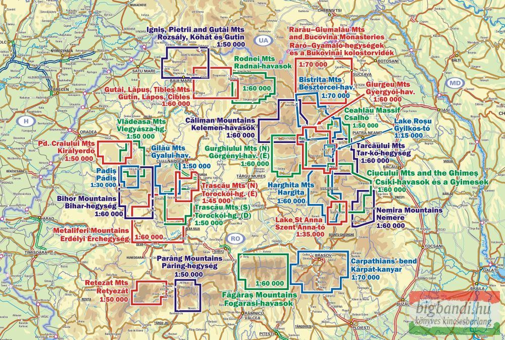 Kelemen-havasok turistatérkép 1:60000