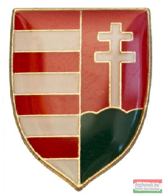 Kitűző - szabír-magyar pajzs, osztott