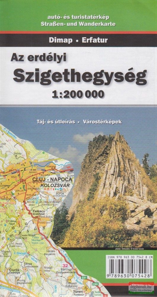 Az erdélyi Szigethegység 1:200000 - Táj- és útleírás, várostérképek Az erdélyi Szigethegység 1:200000 - Táj- és útleírás, várostérképek