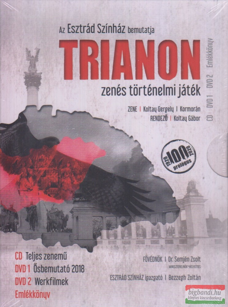 Trianon - Zenés történelmi játék 2DVD + CD + Emlékkönyv