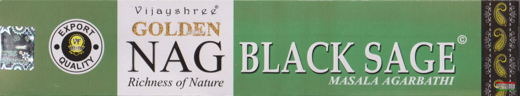 Golden Nag Black Sage füstölő 15 g