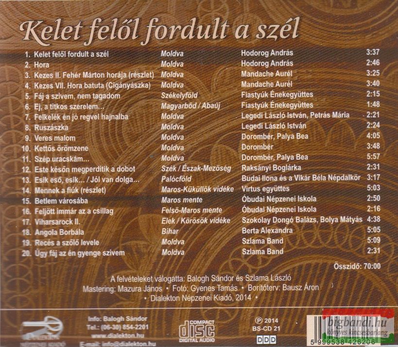 Képtalálat a következőre: „kelet felől fordult a szél cd”